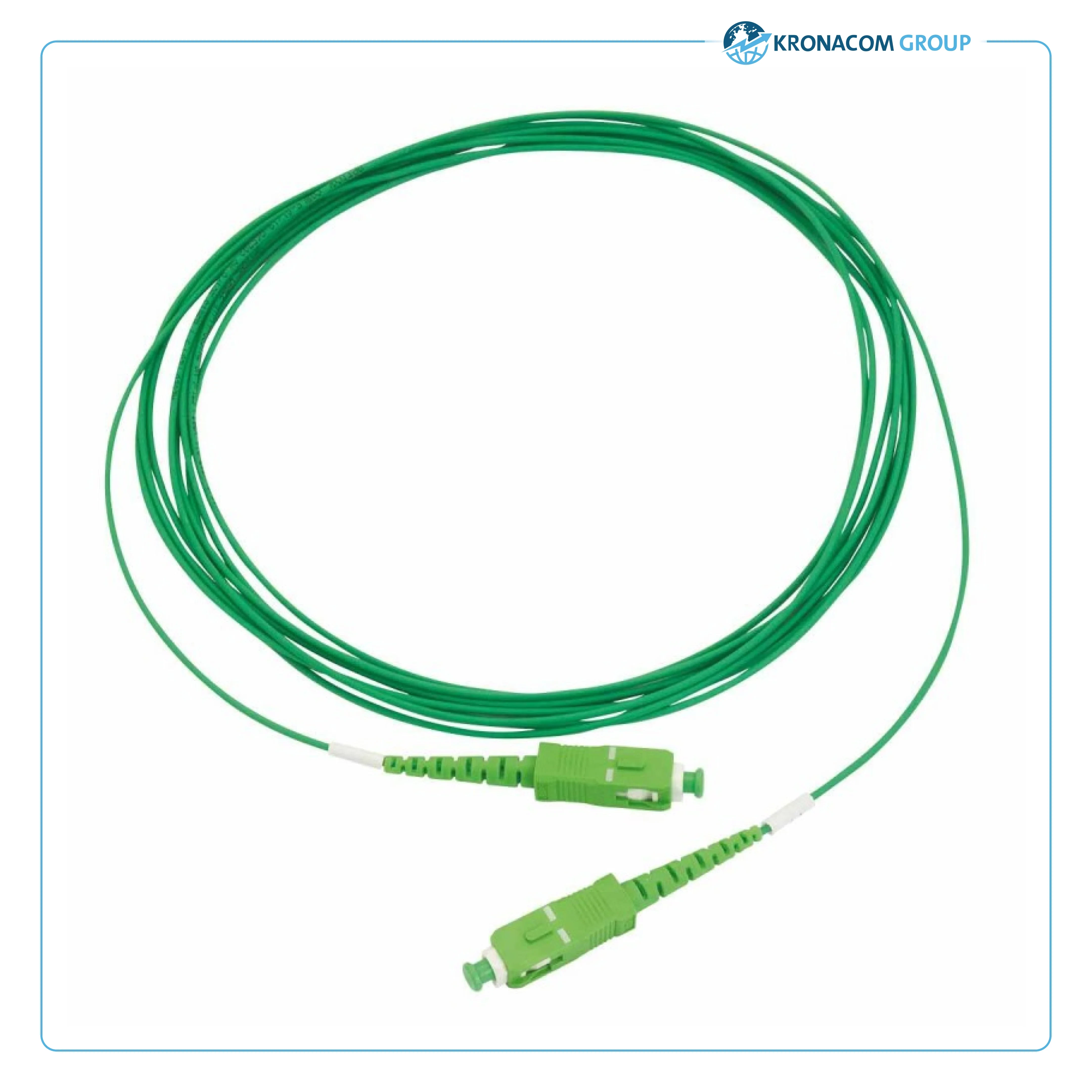 Jarretière vert SCAPC/SCAPC 1.6mm G657A2 – 3.5m